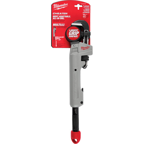 Cl&eacute; &agrave; tuyau adaptable Cheater, Cap des m&acirc;choires 2-1/2", Longueur 18"/11"/24" TGS INDUSTRIEL