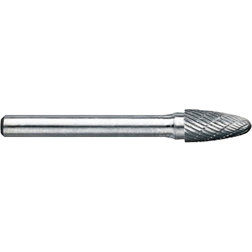 DRILLCO Magnum Double Cut Solid Carbide Burr, SG-1, 1/4" Dia., 1/4" Shank, 5/8" Depth of Cut TGS INDUSTRIEL