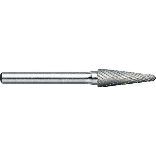 DRILLCO Magnum Double Cut Solid Carbide Burr, SL-3, 3/8" Dia., 1/4" Shank, 1-1/16" Depth of Cut TGS INDUSTRIEL