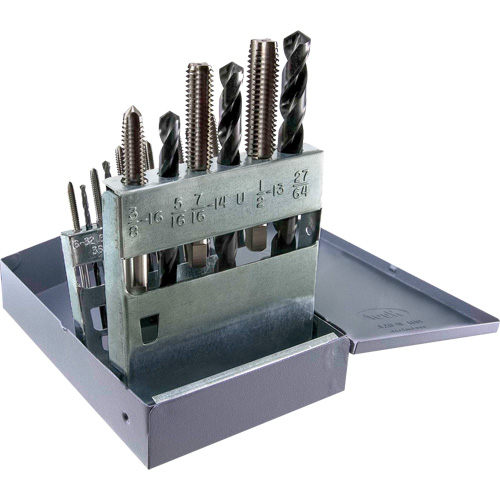 Jeu de tarauds & forets UNC DRILLCO, 18 morcea TGS INDUSTRIEL