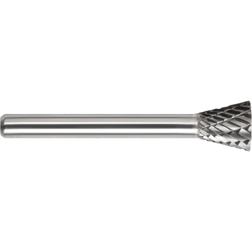 DRILLCO Double Cut Inverted Cone Burr, SN-1E TGS INDUSTRIEL