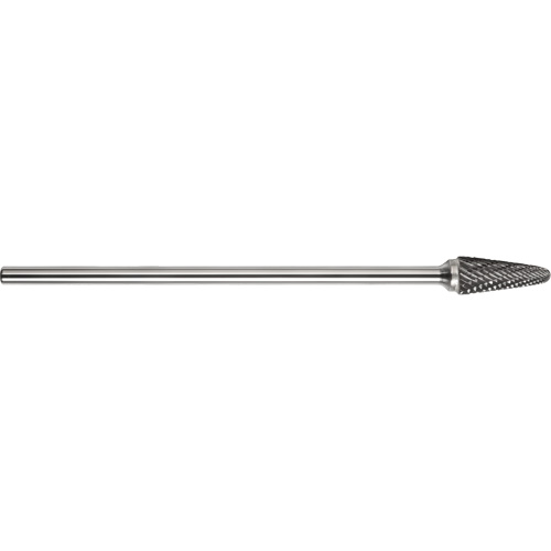 DRILLCO Single Cut Ballnose Cylinder Burr, SL-1L6 TGS INDUSTRIEL