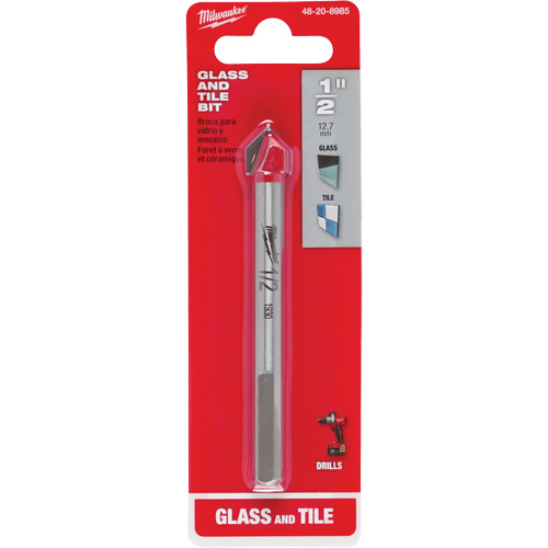 Glass & Tile Bit, 1/2", Carbide TGS INDUSTRIEL