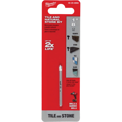 Natural Stone Bit, 1/8", Carbide TGS INDUSTRIEL