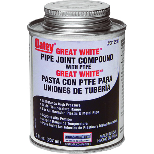 Great White&reg; Pipe Joint Compound with PTFE TGS INDUSTRIEL
