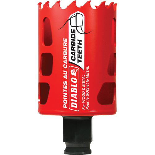 Wood & Metal Hole Saw, 1-7/8", 2-3/8" Depth of Cut, Carbide TGS INDUSTRIEL