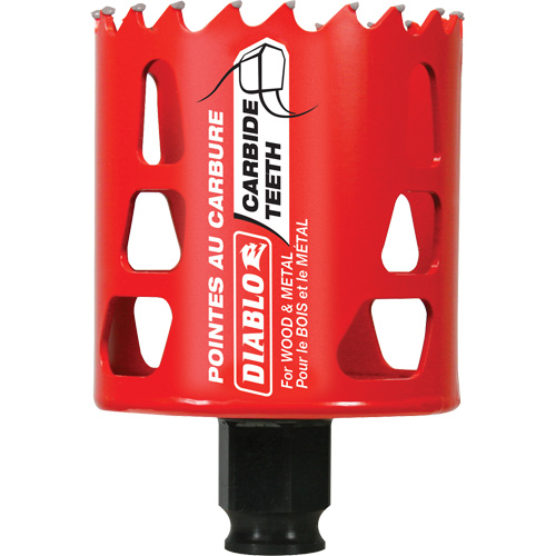 Scie cloche pour bois et m&eacute;tal, 2-3/8", Profondeur de la coupe 2-3/8", Carbure TGS INDUSTRIEL