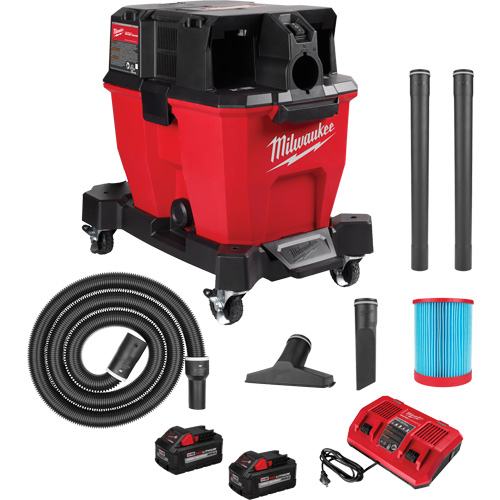 M18 Fuel Cordless Dual-Battery Wet/Dry Vacuum, 18 V, 9 gal. Capacity TGS INDUSTRIEL