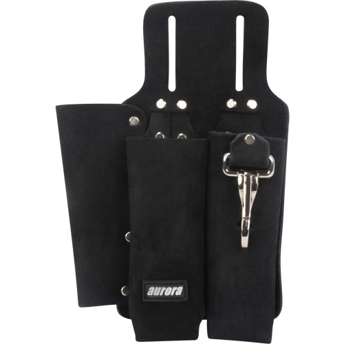 Lineman's Tool Pouch, Multiple Tool Holder, Leather, 3 Pockets TGS INDUSTRIEL