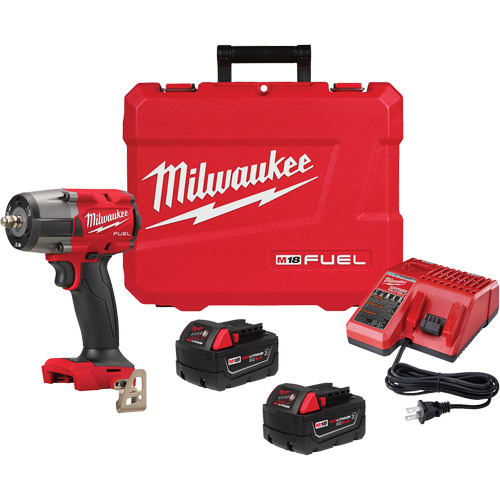 M18 Fuel Mid-Torque Impact Wrench with Friction Ring Kit, 18 V, 3/8" Socket TGS INDUSTRIEL
