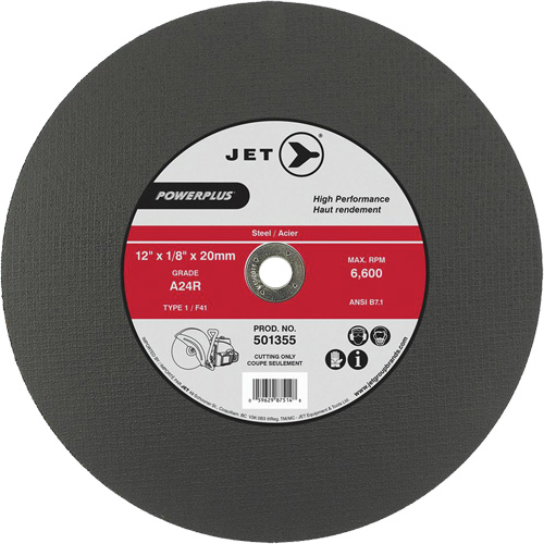 A24R PowerPlus Cut-Off Wheel, 14" x 1/8", 20 mm Arbor, Type 1, 5500 RPM TGS INDUSTRIEL