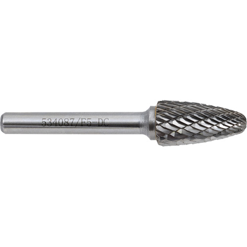 F5-DC Jet-Kut&reg; GP Carbide Burr, 1/2" Dia., 1" Depth of Cut TGS INDUSTRIEL
