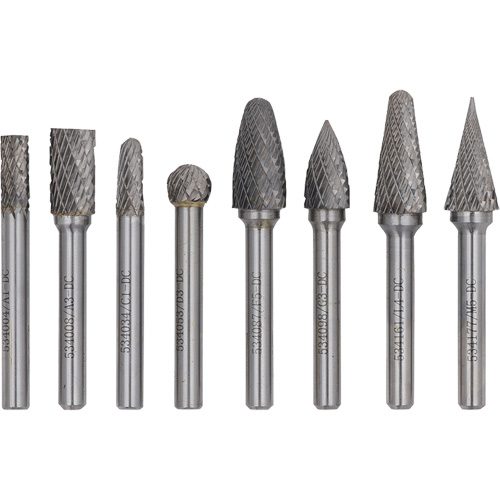 CBHP-8 Jet-Kut&reg; Premium Carbide Burr Set, 8 Pieces TGS INDUSTRIEL