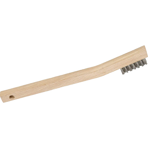 3MHSS Mini brosse &agrave; gratter en fil m&eacute;tallique, Acier inoxydable, 3 x 7 rangs de fils, Longueur 7-3/4" TGS INDUSTRIEL