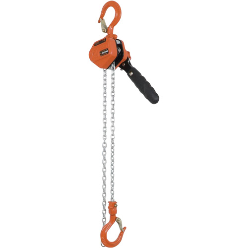 KLP-25-5 Palans &agrave; chaîne &agrave; levier s&eacute;rie KLP, Lev&eacute;e 5', Cabacit&eacute; 500 lb (0,25 tonne), Chaîne en Acier TGS INDUSTRIEL