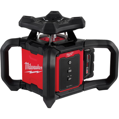 Ensemble de niveau laser rotatif ext&eacute;rieur rouge M18 avec r&eacute;cepteur, 2000' (609,6 m) TGS INDUSTRIEL