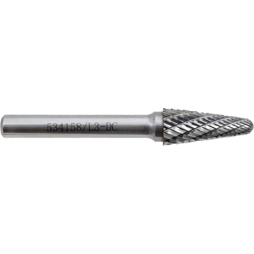 L3-DC JET-KUT Taper Shape Bur 9 (Radius End), 3/8" Dia. TGS INDUSTRIEL