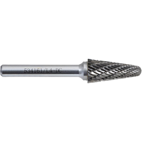 L4-DC JET-KUT Taper Shape Bur 9 (Radius End), 1/2" Dia. TGS INDUSTRIEL