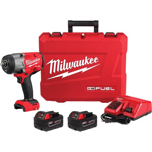 M18 Fuel High Torque Impact Wrench with Friction Ring Kit, 18 V, 1/2" Socket TGS INDUSTRIEL