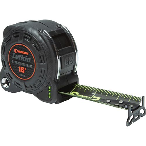 Shockforce Nite Eye G2 Tape Measure, 1-1/4" x 16' TGS INDUSTRIEL
