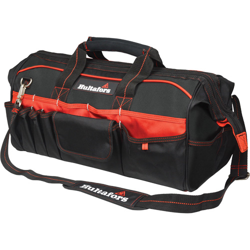 20" Tradesman's Tool Bag, Ballistic Polyester, Black/Red TGS INDUSTRIEL