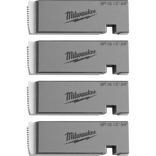 Fili&egrave;res de filetage pour tuyaux universel NPT, Pour tuyau de 1/2"-3/4", Acier rapide TGS INDUSTRIEL