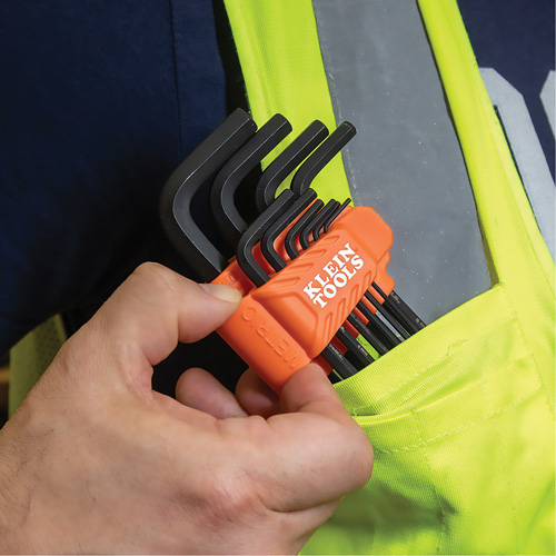 L-Style Long Ball-End Hex Key Set, 10 Pcs., Metric TGS INDUSTRIEL