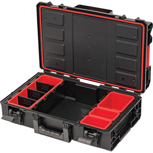 Arx Small Toolbox, 23" x 15" x 7-1/2", Black TGS INDUSTRIEL