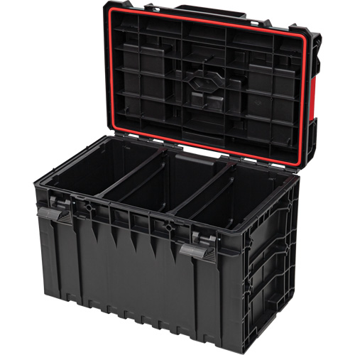 Arx Large Toolbox, 23" x 15-1/5" x 16-1/2", Black TGS INDUSTRIEL