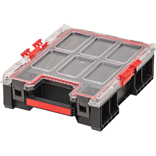 Organisateur moyen haut avec cloisons en mousse &agrave; plusieurs couches Arx, 10-2/5" x 14-3/10" x 4-1/5", Noir TGS INDUSTRIEL