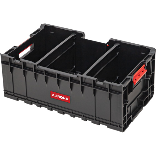 Caisse &agrave; outils avec s&eacute;parateurs Arx, 22-7/10" x 14-1/10" x 9-3/10", Noir TGS INDUSTRIEL