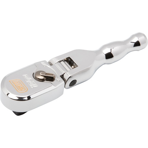 120XP Full Polish Chrome Stubby Flex Head Teardrop Ratchet TGS INDUSTRIEL