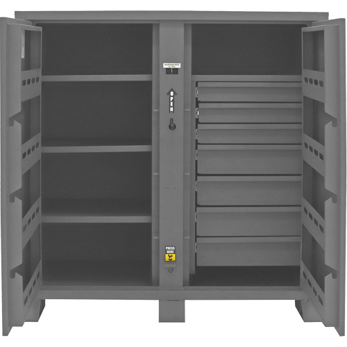 Armoire de rangement pour le chantier, Acier, 59 pi³, Gris TGS INDUSTRIEL