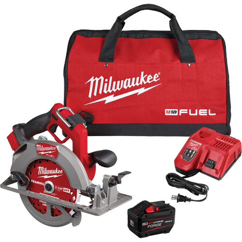 Fuel Circular Saw Kit, 7-1/4", 18 V TGS INDUSTRIEL