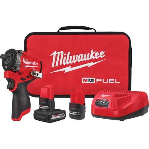 Fuel Stubby Impact Wrench Kit, 12 V, 1/2" Socket TGS INDUSTRIEL
