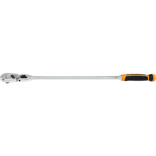 90-Tooth Dual Material Locking Flex Head Teardrop Ratchet TGS INDUSTRIEL