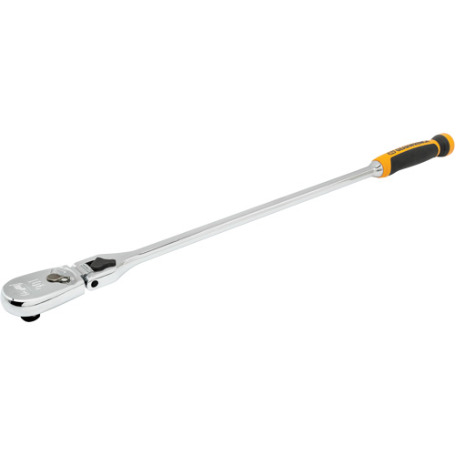 90-Tooth Dual Material Locking Flex Head Teardrop Ratchet TGS INDUSTRIEL