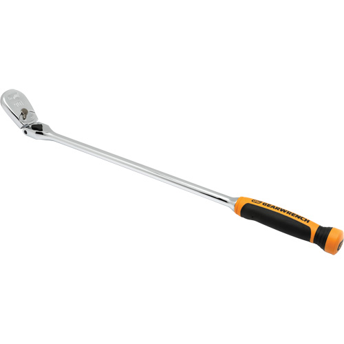 90-Tooth Dual Material Locking Flex Head Teardrop Ratchet TGS INDUSTRIEL