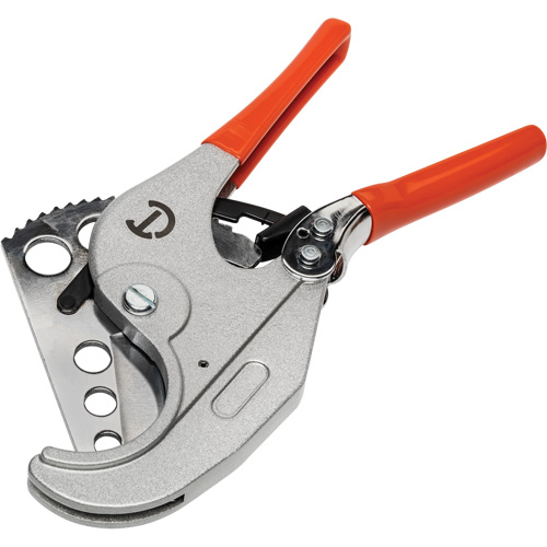 Coupe tuyau en PVC &agrave; rochet avec prises tremp&eacute;es, Capacit&eacute; de 1/4"- 2-3/8" TGS INDUSTRIEL