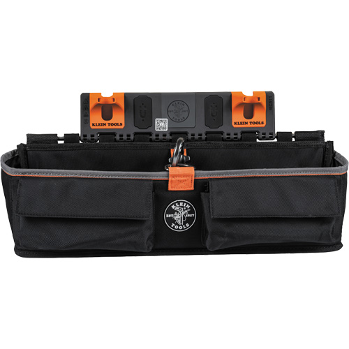 Module pour grande poche avec crochet en S Bucket Work Centre, Nylon, 3 pochettes, Noir/Orange TGS INDUSTRIEL
