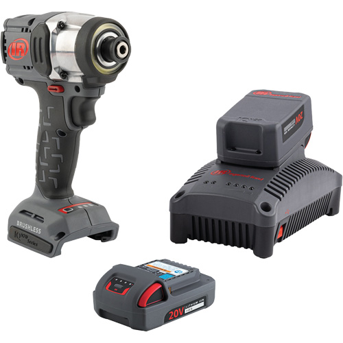 Quick-Change Cordless Impact Driver Kit, 20 V, 1/4" Socket TGS INDUSTRIEL