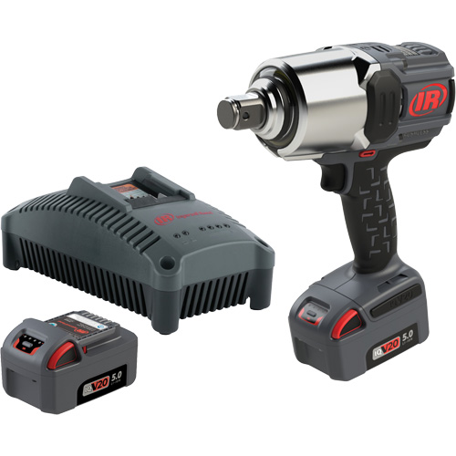 Cordless Impact Wrench Kit with Friction Ring Thru-Hole, 20 V, 1" Socket TGS INDUSTRIEL
