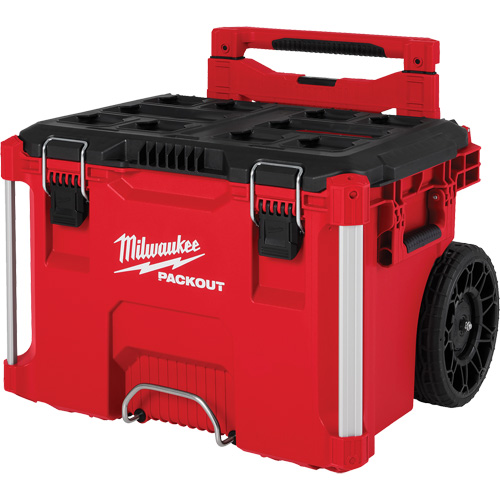 Boîte &agrave; outils sur roues PACKOUT, 18" x 22" x 19-1/2", Noir/Rouge TGS INDUSTRIEL