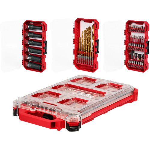 Ensemble de perceuse &agrave; chocs, tournevis Shockwave & attache Packout TGS INDUSTRIEL