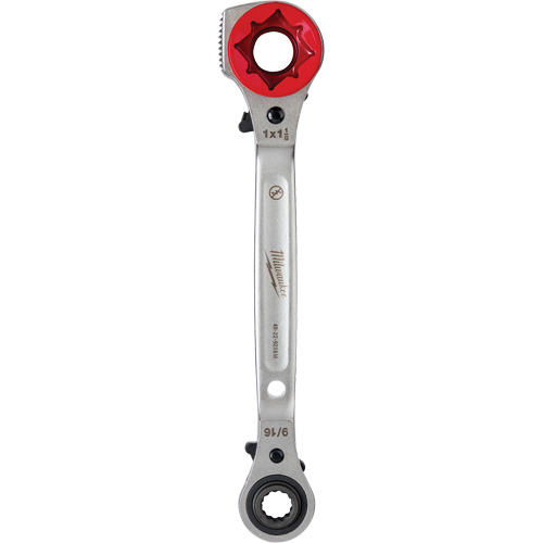 Cl&eacute; &agrave; cliquet 5 en 1 pour monteur de ligne avec face de frappe frais&eacute;e, Prise de 3/4"/1"/1-1/8", Poign&eacute;e Ergonomique TGS INDUSTRIEL