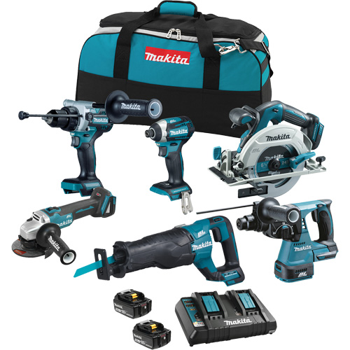 LXT Brushless 6 Tool Combo Kit, Lithium-Ion, 18 V TGS INDUSTRIEL