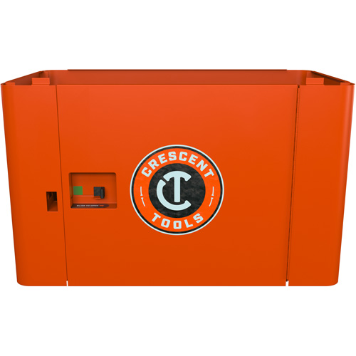 Armoire de rangement s&eacute;curis&eacute;e RAILWORKS en acier avec panneau &agrave; porte simple verrouillable TGS INDUSTRIEL