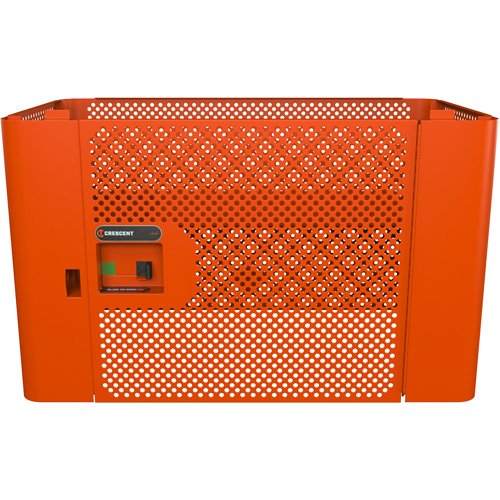 Panneau de s&eacute;curit&eacute; en maille RAILWORKS avec porte simple et rangement verrouillable TGS INDUSTRIEL