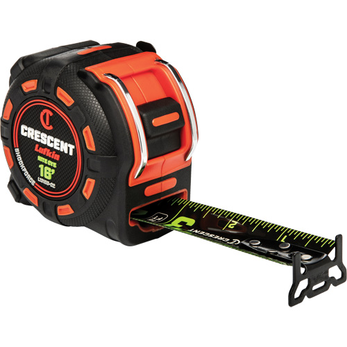 Shockforce NITE EYE Tape Measure, 1-1/4" x 16', SAE Graduations TGS INDUSTRIEL