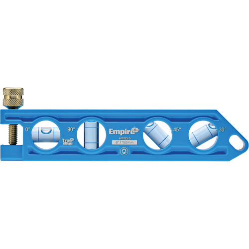 TRUE BLUE&reg; Die Cast Torpedo Level, 6" L, Aluminum, 4 Vials TGS INDUSTRIEL